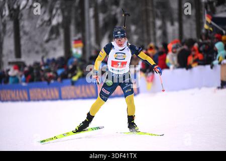 Oberhof, Deutschland. Januar 2026. Biathlon: Weltmeisterschaft, Verfolgung 12,5 km, Männer. Anna Magnusson aus Schweden in Aktion. Quelle: Jennifer Brückner/dpa/Alamy Live News Stockfoto