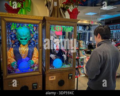 Californie, Baker, 28.12.2025. Alien Fresh Jerky, situe a Baker en Californie sur la Route de Las Vegas, EST une halte insolite et tres photogenique o Stockfoto