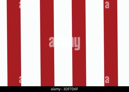 Auffälliger rot-weiß gestreifter Hintergrund für kreative Designs Stock Vektor
