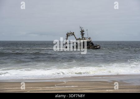 Zeila Schiffswrack an der Skeleton Coast, Dorob National Park, Namibia Stockfoto