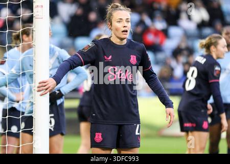Manchester, Großbritannien. Januar 2026. Aurora Galli (22 Everton Women) während des Barclays Womens Super League-Spiels zwischen Manchester City und Everton im Joie Stadium in Manchester, England am 11. Januar 2026. Quelle: SPP Sport Pressefoto. /Alamy Live News Stockfoto
