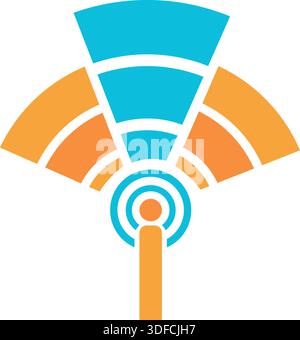 Wireless-Logo-Bilder Illustration Pro Vektor Stock Vektor