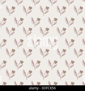 Weiches Vintage-Muster Mit Mini-Blumenmuster Stock Vektor