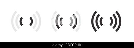 Wi-Fi-Symbolsatz. WLAN- und wlan-Signal Stock Vektor