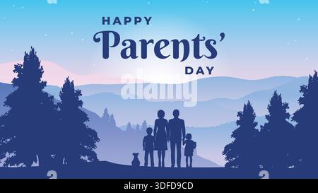 Wunderschönes Design Zur Begrüßung Zum Vatertag Stock Vektor