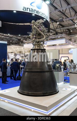 BERLIN, DEUTSCHLAND - 23. JUNI 2022: Space Pavillion. Der Stand der ArianeGroup. Ausstellung ILA Berlin Air Show 2022 Stockfoto