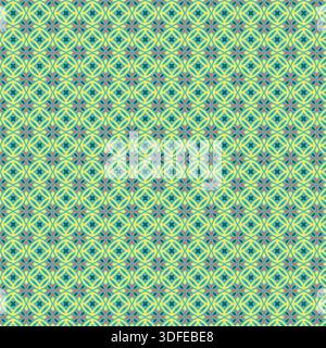 Bearbeitbare Elemente. Nahtloses Vintage-Muster, stilvoller geometrischer Hintergrund, abstraktes Wiederholungsmuster, Illustration, Vintage-Design, Geometrische Blumen. Stock Vektor