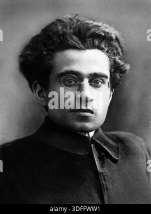 Porträt von Antonio Gramsci Anfang der 1920er Jahre Er war ein marxistischer Politiker und Philosoph und war ein Führer und Gründungsmitglied der Kommunistischen Partei Italiens. Stockfoto
