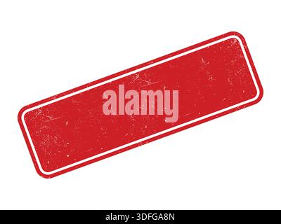 Leerer Vintage-Stempel mit Grunge-Textur isoliert auf weißem Hintergrund Stock Vektor