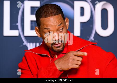 London, Großbritannien. 12. Januar 2026. Will Smith besucht The Pole to Pole mit will Smith Premiere im Natural History Museum in London. Das Foto sollte lauten: Matt Crossick/Empics/Alamy Live News Stockfoto