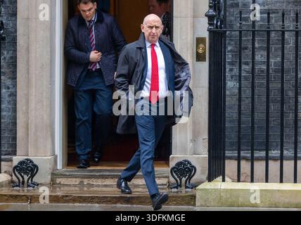 London, Großbritannien. Januar 2026. John Healey, Verteidigungsminister, in der Downing Street zu einer Kabinettssitzung. Quelle: Mark Thomas/Alamy Live News Stockfoto