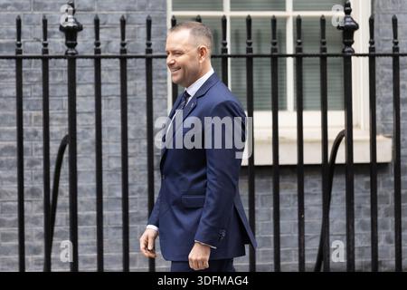 London, Großbritannien. Januar 2026. Polens Präsident Karol Nawrocki kommt in der Londoner Downing Street an. Quelle: SOPA Images Limited/Alamy Live News Stockfoto