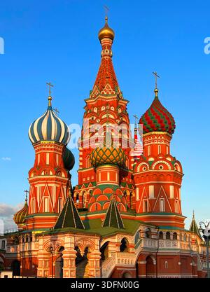 Basilius-Kathedrale, Roter Platz, Moskau, Russland. Stockfoto