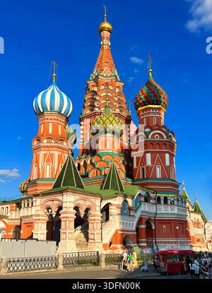 Basilius-Kathedrale, Roter Platz, Moskau, Russland. Stockfoto