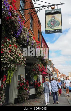 Die Royal Oak, Marlborough Stockfoto