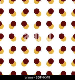 Nahtloses Musterdesign Im Hintergrund Mit Punkten Stock Vektor