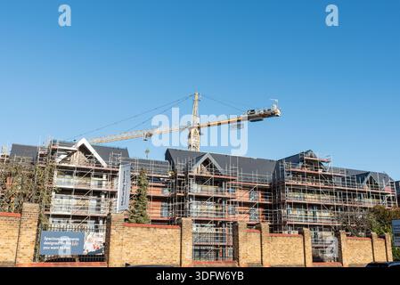 Das Projekt der Pensionswohnungen befindet sich auf dem Gelände des historischen Nazareth House in Southend, Essex, einem ehemaligen Klostergebäude, das von den Schwestern von Nazareth betrieben wurde Stockfoto
