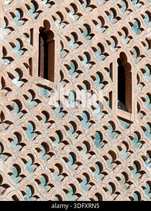 Minarett, Kasbah-Moschee, Moulay al-Yazid-Moschee, Marrakesch, Marokko, Nordafrika, UNESCO-Weltkulturerbe Stockfoto