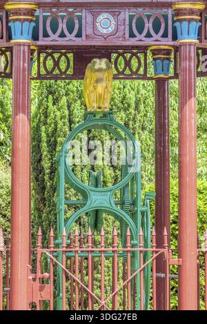 Maharajahs Gut gewundenen Gang und Elefanten, Stoke Row, Oxfordshire, UK Stockfoto