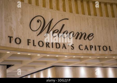 Tallahassee, FL, USA - Feb 15, 2019: Die große Flure der im Gebäude der alten Hauptstadt von Florida Stockfoto
