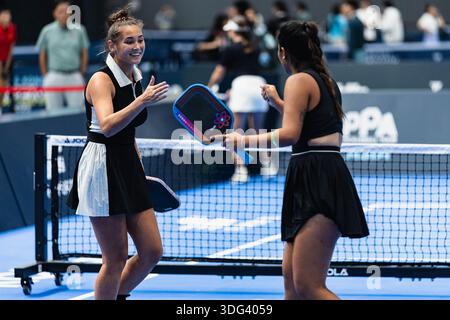 Pickleball Tour Asia - Hong Kong Open 2025 in der Kai Tak Arena am 24. August 2025 in Hong Kong, China Stockfoto