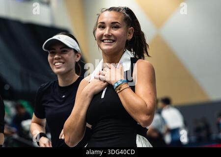 Pickleball Tour Asia - Hong Kong Open 2025 in der Kai Tak Arena am 24. August 2025 in Hong Kong, China Stockfoto