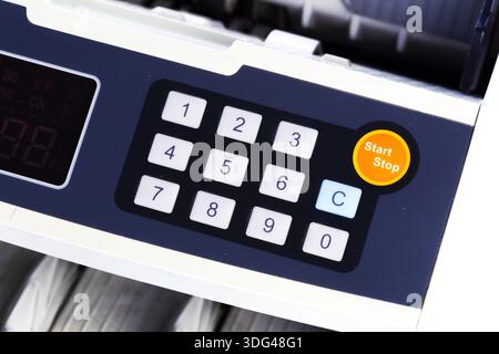 Die Berechnung der Maschine schließen Stockfoto