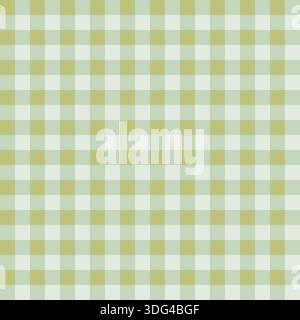 Grünes, kariertes nahtloses Muster. Hintergrund mit traditionellem Papier oder Textil. Vektorabbildung Stock Vektor