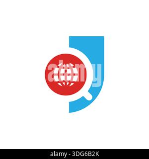 Vielseitiges JQ QJ-Monogramm-Logo für alle Branchen Stock Vektor