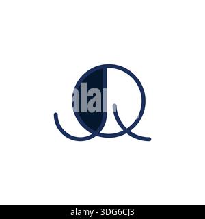 Vielseitiges JQ QJ-Monogramm-Logo für alle Branchen Stock Vektor