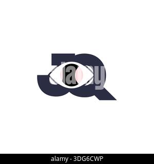 Vielseitiges JQ QJ-Monogramm-Logo für alle Branchen Stock Vektor