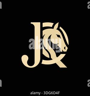 Vielseitiges JQ QJ-Monogramm-Logo für alle Branchen Stock Vektor