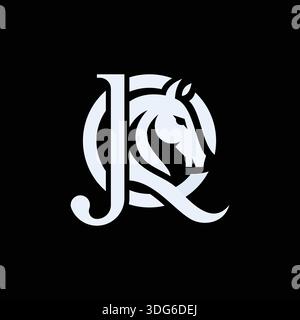 Vielseitiges JQ QJ-Monogramm-Logo für alle Branchen Stock Vektor