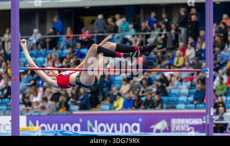 Birmingham, England. 2. August 2025. Die Athleten treten am 20. August im Alexander Stadium in Birmingham an Stockfoto
