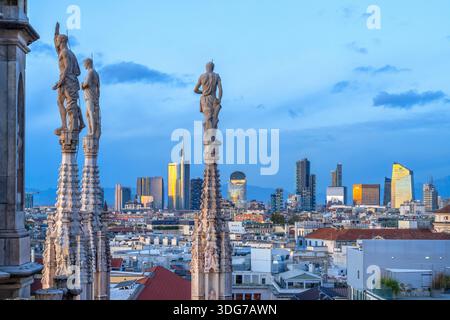 Mailänder Kathedrale, Metropolitan Kathedrale der Geburt der Heiligen Jungfrau Maria, Mailand, Lombardei, Italien Stockfoto