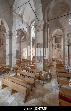 Kirche Santa Maria Maggiore, complesso monumentale di San Pietro, Monte Sant'Angelo, Foggia, Apulien, Italien Stockfoto