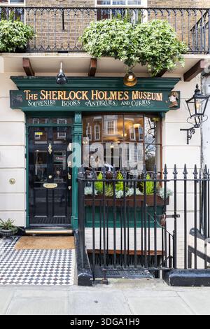 Sherlock Holmes Museum in der Baker Street. London, Vereinigtes Königreich, 1. April 2024 Stockfoto