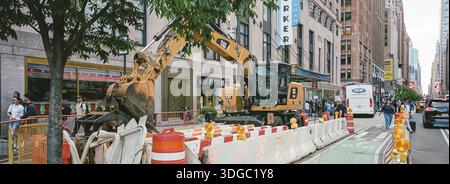 Bagger vor dem New Yorker Hotel, New York, USA Stockfoto