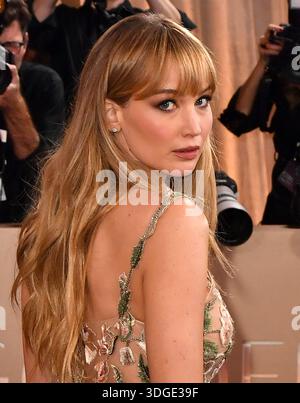 Jennifer Lawrence nimmt am 11. Januar 2026 an den 83. Jährlichen Golden Globe Awards im Beverly Hilton in Beverly Hills, Kalifornien, Teil. 83. Jährliches Gol Stockfoto