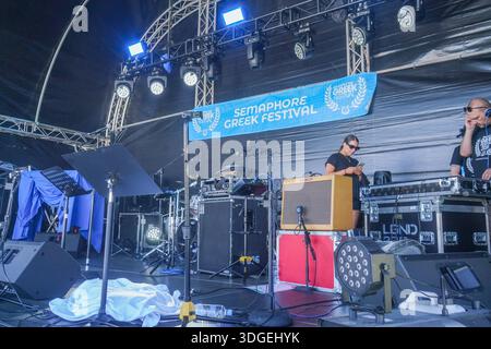 Adelaide Australien 17 Januar 2026 . Das griechische Kulturfestival im Semaphore Adelaide mit Unterhaltung, Live-Musik und traditionellem Essen Credit Headpix/Alamy Live News Stockfoto