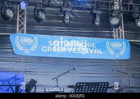 Adelaide Australien 17 Januar 2026 . Das griechische Semaphore Festival mit Unterhaltung, Musik, Tanz und Essen in einer familienfreundlichen Atmosphäre. Credit Headpix/Alamy Live News Stockfoto