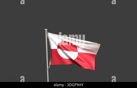 grönland dänemark Flaggenstaat National weiß isolierter Dilathintergrund Arktis grönland dänemark usa usa usa usa usa usa usa usa usa usa Stockfoto