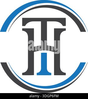 T-Logo Design einzigartiges Design Vektorlogo Stock Vektor