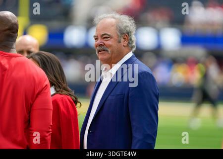 Houston Texans Besitzer Cal McNair vor einem Spiel der NFL gegen die Los Angeles Rams am Sonntag, 7. September 2025 in Inglewood, Kalifornien Die Los Angeles Rams besiegten Stockfoto