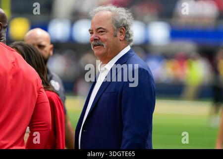 Houston Texans Besitzer Cal McNair vor einem Spiel der NFL gegen die Los Angeles Rams am Sonntag, 7. September 2025 in Inglewood, Kalifornien Die Los Angeles Rams besiegten Stockfoto