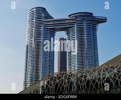 Sheikh Zayed Road, Dubai, Dubai Emirate, Vereinigte Arabische Emirate Stockfoto