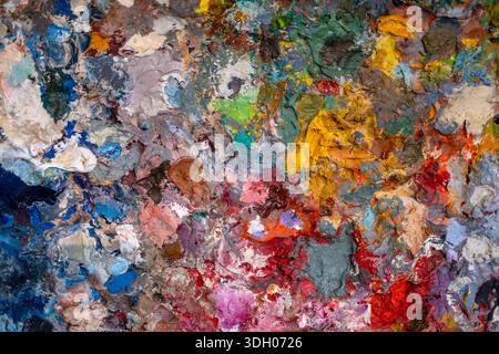 Untitled Abstract Artwork Ölgemälde von Secundino Hernandez Stockfoto