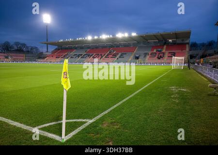 Cremona, Lombardei, Italien. 19. Januar 2026; Stadio Giovanni Zini, Cremona, Lombardei, Italien, Serie A Fußball, Cremonese versus Hellas Verona; Eine allgemeine Ansicht des Giovanni Zini Stadions mit Haupttribüne Credit: Action Plus Sports Images/Alamy Live News Stockfoto
