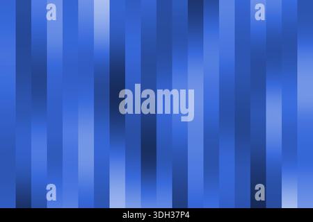 Abstraktes blaues Streifenmuster mit Farbverläufen und vertikalen Designelementen Stockfoto