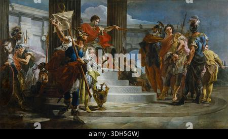 Scipio Africanus befreit Massiva von Giovanni Battista Tiepolo (1696–1770) Stockfoto